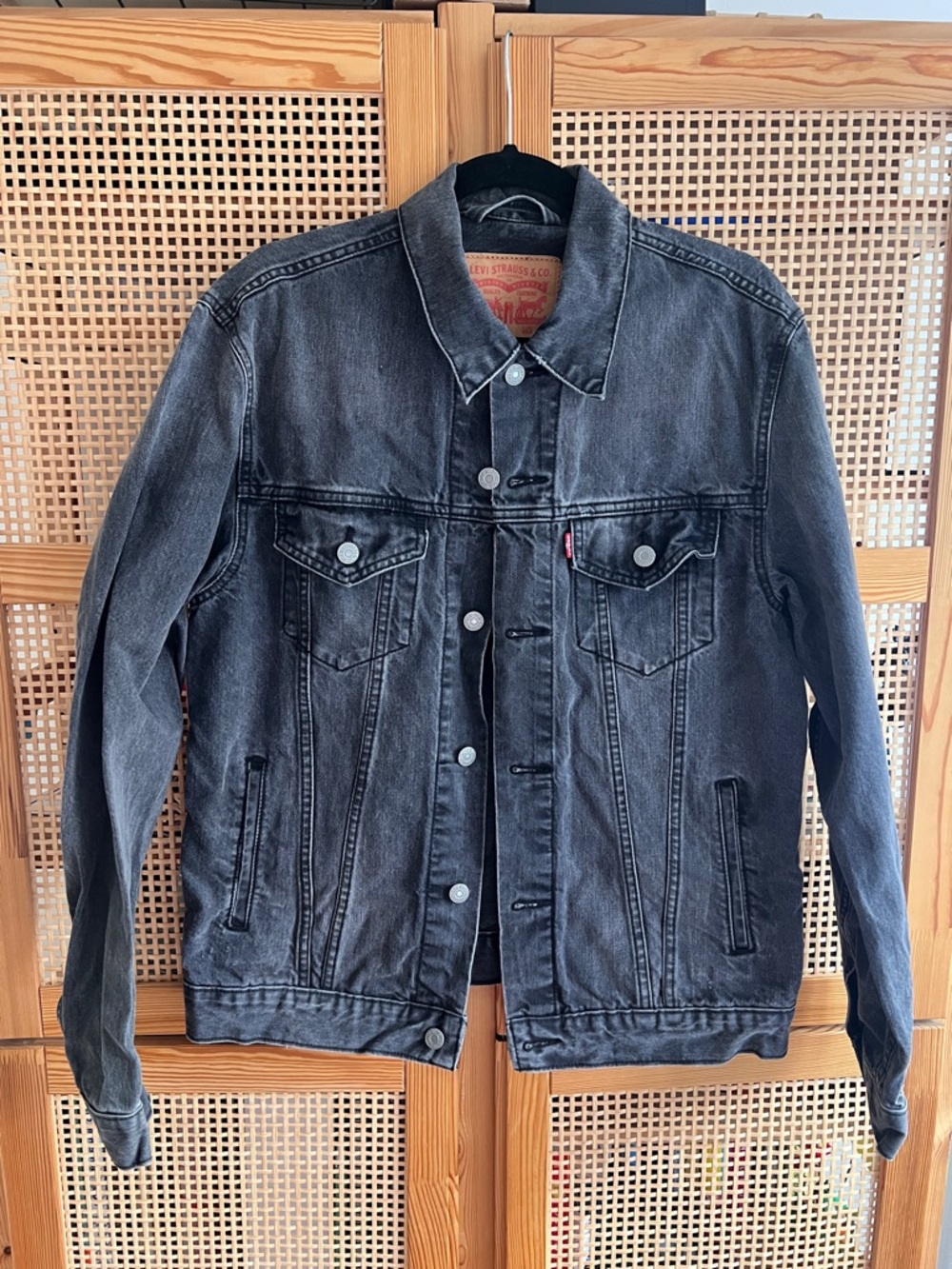 Levi's Men's Washed Black Denim Jacket